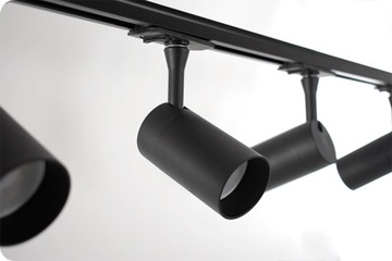 3x ПОТОЛОЧНЫЙ СВЕТИЛЬНИК МОЩНЫЙ СВЕТОДИОДНЫЙ ПОДВЕСНОЙ СВЕТИЛЬНИК GU10 + ЧЕРНАЯ рейка