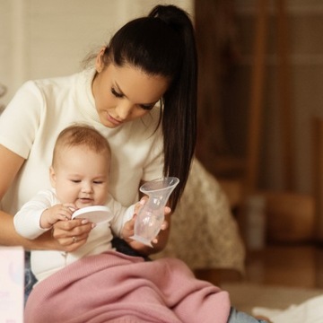 Kolektor MLEKA silikonowy RĘCZNY LAKTATOR do mleka ODCIĄGACZ POKARMU