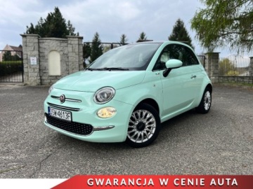 Fiat 500 II Seria 4 1.2 69KM 2016 Fiat 500 Fiat 500 1.2 8V 69KM Lounge 1-Wlasciciel 1.2 Benzyna 69KM