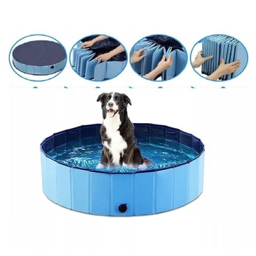 ПЛОТНЫЙ БАССЕЙН ДЛЯ СОБАК, СКЛАДНОЙ ЗАТЕНИВАЮЩИЙ БАССЕЙН ДЛЯ САДОВ 100 Х 30 СМ