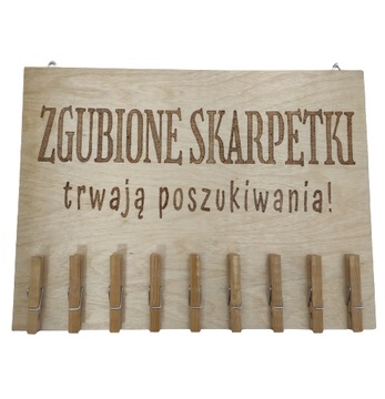 Tablica, organizer zgubione skarpetki pralnia dom