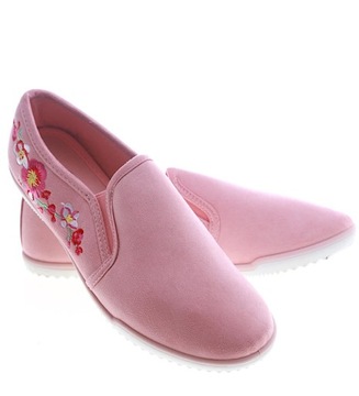 DAMSKIE RÓŻOWE TENISÓWKI buty SLIP ON 13410 40