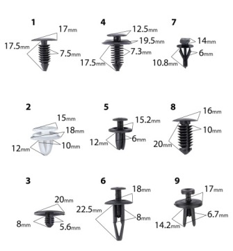 ОБИВКА АВТОМОБИЛЯ КОЛЫШКИ КЛИПЫ 420 ЭЛ 4 СЪЕМНИКИ ЭКСТРАКТОР