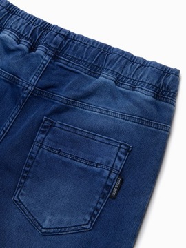 Spodnie męskie jeansowe joggery niebieskie OM-PADJ-0106 XL