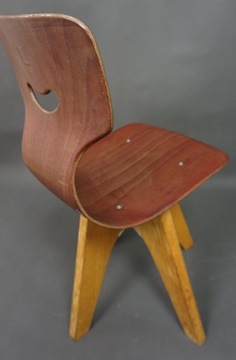 Krzesełko dziecięce Flototto \ Pagholz Schulmöbel lata 60-70 te.