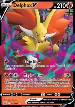 Karty Pokemon (LOR 027) Delphox V