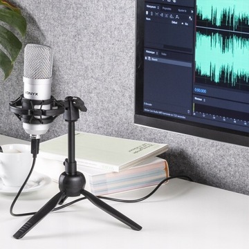 СТУДИЙНЫЙ МИКРОФОН USB ПК/ ШТАТИВ/ ГЕЙМЕР/ YOUTUBE