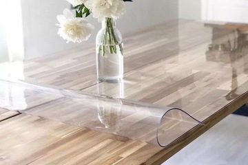 Мягкая защитная пленка из стеклянного коврика для столешницы стола, 1,5 мм, 90X70