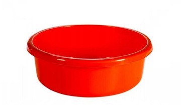 Miska okrągła kuchenna łazienkowa 6,2l 31cm czerwo