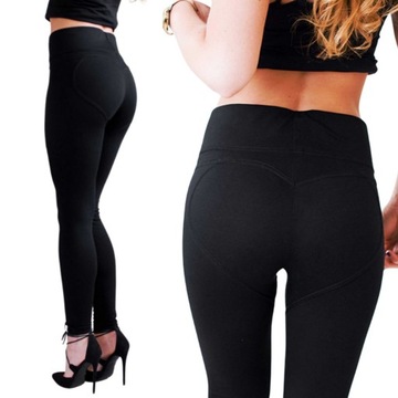 MODELUJĄCE LEGGINSY SPODNIE SPORTOWE PUSH UP GYM M