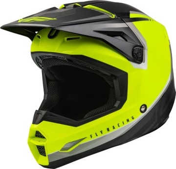 Мотоциклетный шлем Fly Racing Kinetic Vision, размер S, желто-черный, 48-49 см