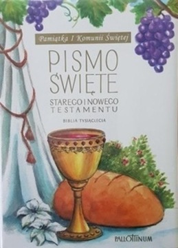 BIBLIA TYSIĄCLECIA DUŻA TW (KOMUNIA, WINOGRONO)