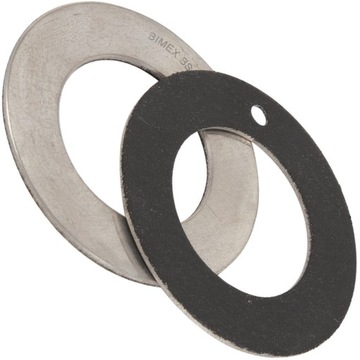 PODKŁADKA ŚLIZGOWA DYSTANSOWA OPOROWA STAL BRĄZ DYSTANS PTFE EUWC 20x36x1.5