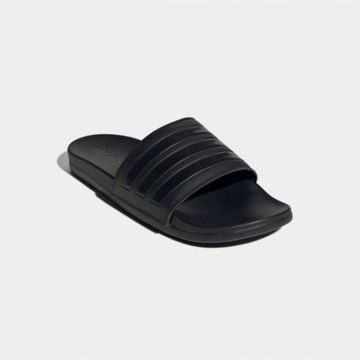 Adidas Klapki Sportowe Miękkie Czarne Minimalistyczne Logo GZ5896 r. 44 2/3