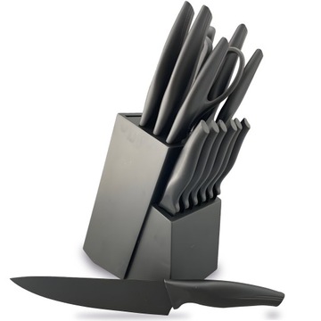 НАБОР КУХОННЫХ НОЖЕЙ, НАБОР ОСТРЫХ ШЕФ-НОЖЕЙ, 16 ШТ В БЛОКЕ, ПОДСТАВКА