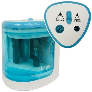 Электрическая точилка Strigo двойная синяя.