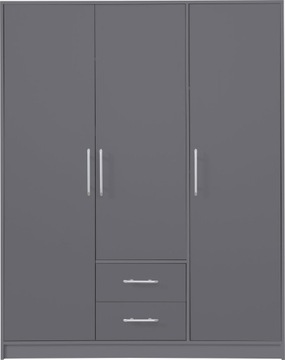 SZAFA GARDEROBA 150 cm Szuflady SPOTI Antracyt