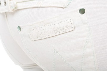 WRANGLER spodnie LOW skinny white MOLLY W25 L32