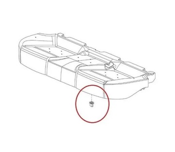 HNÍZDO USTALACZ POHOVKA ZADNÍ OPEL OE 24437789