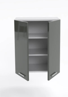 Szafka łazienkowa wisząca W8 80 cm czarny połysk