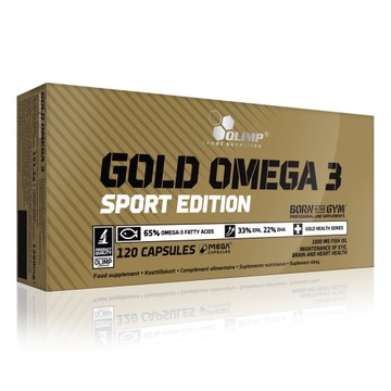 OLIMP GOLD OMEGA 3 SPORT EDITION 120 caps ZDROWIE EPA DHA KWASY TŁUSZCZOWE
