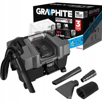 GRAPHITE ODKURZACZ WARSZTATOWY AKUMULAT. 18V 10L