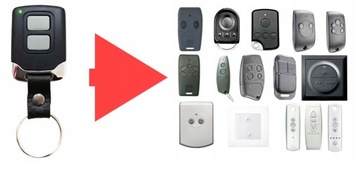 Пульт дистанционного управления RTS 433,42 МГц SOMFY WIŚNIOWSKI ЗАМЕНА 2-КАНАЛЬНЫЙ SAFE LED