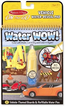 POJAZDY wodna kolorowanka auta MELISSA AND DOUG