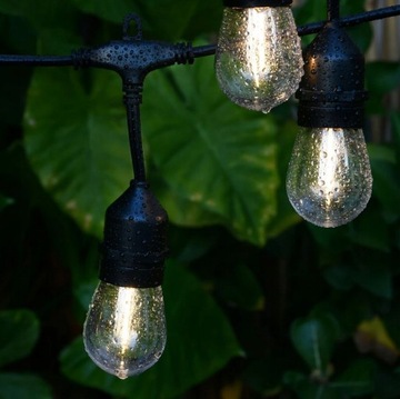 Girlanda ogrodowa duże lampki zewnętrzne 6m 10szt