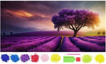 HAFT DIAMENTOWY DUŻY XXXL MOZAIKA 5D DRZEWO