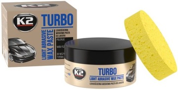K2 TURBO TEMPO PASTA POLERSKA LEKKOŚCIERNA 250g + APLIKATOR GĄBKA