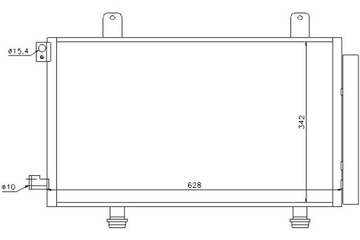 CHLADIČ KLIMATIZACE FIAT SEDICI 06-: 1.6 I 16V
