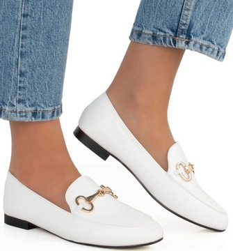 МОКАСИНЫ, ЧЕРНЫЕ ТУФЛИ, ЦЕПЬ, ЭКО-КОЖА 38