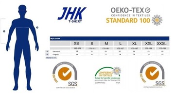 T-SHIRT MĘSKI Z DŁUGIM RĘKAWEM JHK BIAŁA R: M