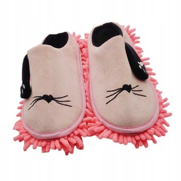 Damskie pantofle z mikrofibry Chenille do