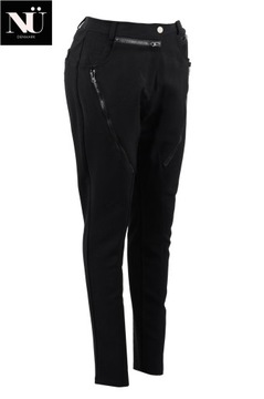N\u00dc Denmark Spodnie materia\u0142owe fiolet-czarny Na ca\u0142ej powierzchni Moda Spodnie Spodnie materiałowe NÜ Denmark 