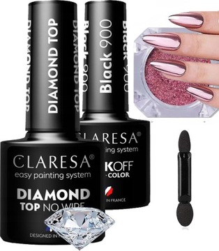 CLARESA DIAMOND TOP NO WIPE LAKIER HYBRYDOWY