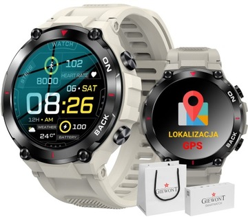 MĘSKI SMARTWATCH GIEWONT Pionier GPS GW460-3 - Light Stone