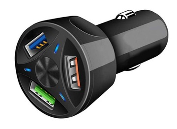 PLS34H ŁADOWARKA SAMOCHODOWA 3xUSB QC