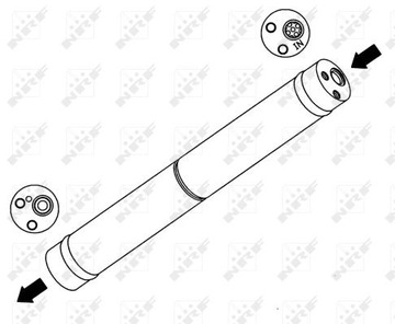 ОСУШИТЕЛЬ КОНДИЦИОНЕРА VW LUPO 1.0 1.2 TDI 1.4 FSI