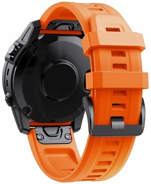 POMARAŃCZOWY Pasek Garmin Fenix 7X PRO Solar 26mm