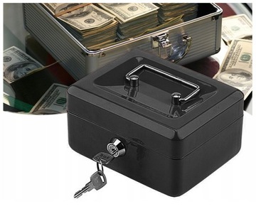 МЕТАЛЛИЧЕСКАЯ КАССЕТА ДЛЯ ДЕНЕГ, СЕЙФ, КЛЮЧЕЙ, ДОКУМЕНТОВ