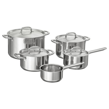 IKEA 365+ garnki z pokrywką komplet 9el rondel