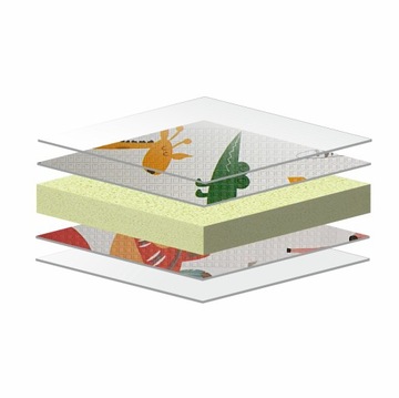 ОБУЧАЮЩИЙ КОВРИК-ПЕНА, СКЛАДНОЙ ДЛЯ ДЕТЕЙ, БОЛЬШОЙ 180x200, ДВУХСТОРОННИЙ, ТОЛСТЫЙ