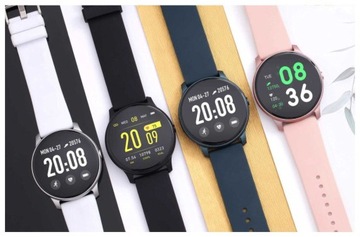 Smartwatch Rubicon Różowy RNCE40 Tętno ciśnieniomierz krokomierz