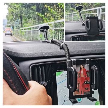 UCHWYT SAMOCHODOWY Telefonu do SZYBY DŁUGI 53cm Samochodu Trzymak telefon