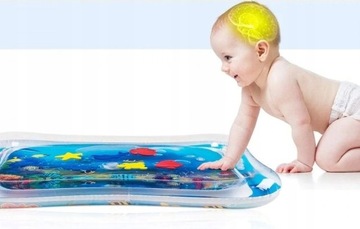 Надувной сенсорный водный коврик для младенцев, водный коврик XXL 69см
