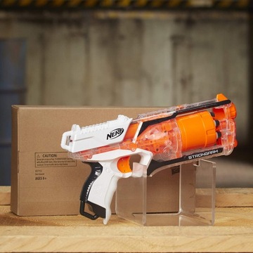 PISTOLET NERF ELITE STRONGARM NA STRZAŁKI +DODATKI