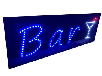 REKLAMA LED SZYLD NEON BAR 75X25 CM 230V DIODA