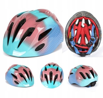 Kask Rowerowy Ochronny Z Regulacją dziecięcy M